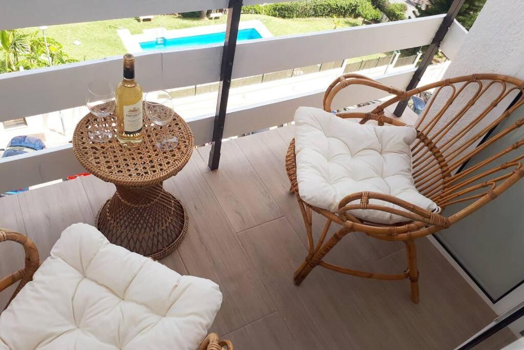 Modern Studio Near Beach. Sea, Pool And Wi-Fi Benalmadena Exterior photo